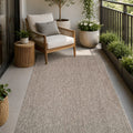 Woven Boho Area Rug – Gray in a living space