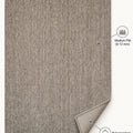 Woven Boho Area Rug – Gray – features
