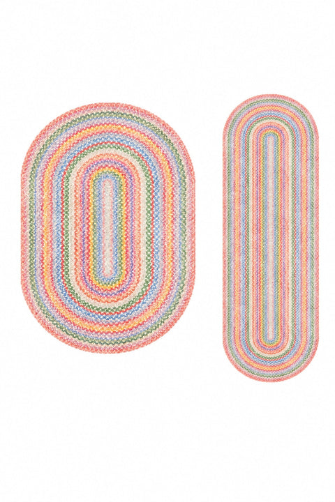 Woven-Look Modern Runner Rug – Multicolor 2