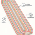 Woven-Look Modern Runner Rug – Multicolor 2 – features
