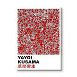 Yayoi Kusama Abstract Pop-Art Wall Art – Red Dot Typography Print