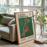 Yayoi Kusama Bird Print – Tokyo 1998 Contemporary Artwork, Aesthetic Home Art Canvas