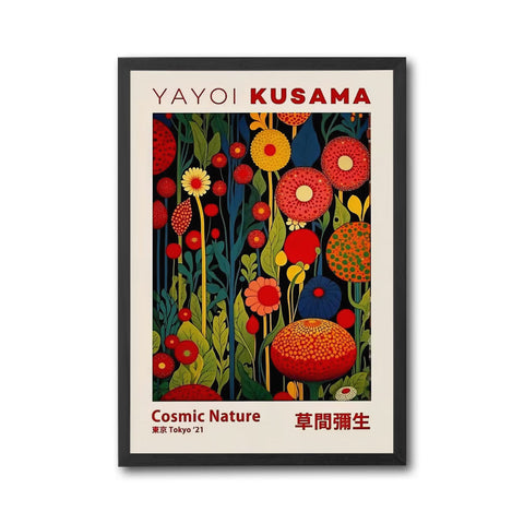 Yayoi Kusama Cosmic Nature Tokyo '21 Print – Aesthetic Floral Home Art