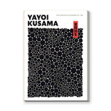 Yayoi Kusama Dots Typography Wall Art – Black Polka Dot Exhibition Print