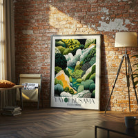 Yayoi Kusama Inspired Non-Figurative Landscape Wall Print Décor Poster