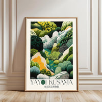 Yayoi Kusama Inspired Non-Figurative Landscape Wall Print Décor Poster