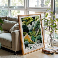 Yayoi Kusama Inspired Non-Figurative Landscape Wall Print Décor Poster