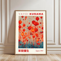 Yayoi Kusama Japan 1987 Wall Poster – Aesthetic Décor Print Wall Décor