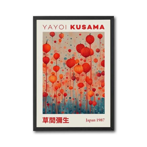 Yayoi Kusama Japan 1987 Wall Poster – Aesthetic Décor Print Wall Décor