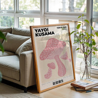 Yayoi Kusama Mushroom Décor Poster – Tokyo 1998 Pop Art Wall Print