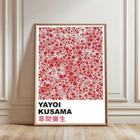 Yayoi Kusama Pop Art Wall Poster | Minimal Wall Print | Contemporary Art Wall Decor