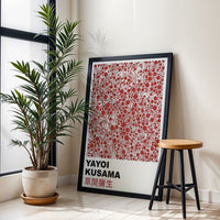 Yayoi Kusama Pop Art Wall Poster | Minimal Wall Print | Contemporary Art Wall Decor