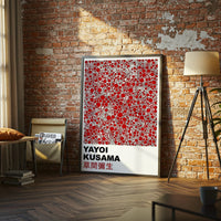Yayoi Kusama Pop Art Wall Poster | Sleek Wall Poster | Contemporary Artist Tribute