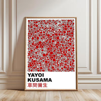 Yayoi Kusama Pop Art Wall Poster | Sleek Wall Poster | Contemporary Artist Tribute