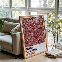 Yayoi Kusama Pop Art Wall Poster | Sleek Wall Poster | Contemporary Artist Tribute
