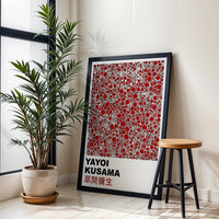 Yayoi Kusama Pop Art Wall Poster | Sleek Wall Poster | Contemporary Artist Tribute