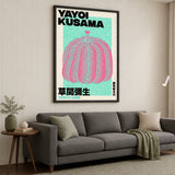 Yayoi Kusama Pumpkin Pop Art Wall Art – Aqua Tokyo 1998 Print