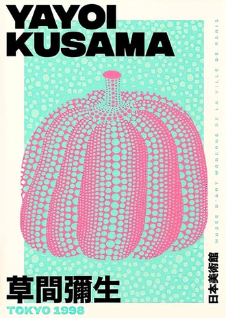 Yayoi Kusama Pumpkin Pop Art Wall Art – Aqua Tokyo 1998 Print