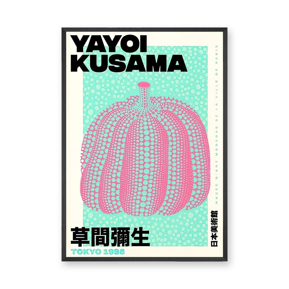 Yayoi Kusama Pumpkin Pop Art Wall Art – Aqua Tokyo 1998 Print