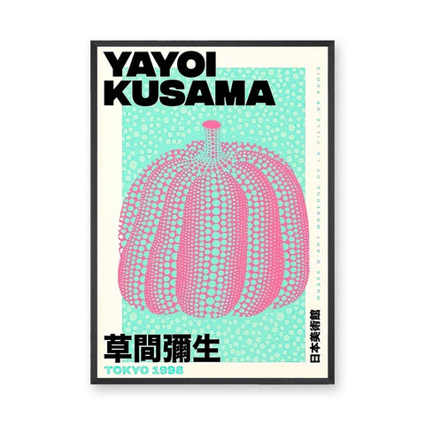 Yayoi Kusama Pumpkin Pop Art Wall Art – Aqua Tokyo 1998 Print