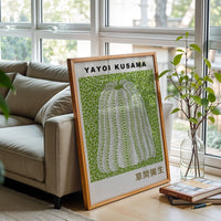Yayoi Kusama Pumpkin Wall Poster – Polka Dot Pop Art Wall Print