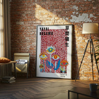 Yayoi Kusama Tokyo 1998 Pop Art Wall Poster – Minimal Expressive Wall Print
