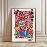 Yayoi Kusama Tokyo 1998 Pop Art Wall Poster – Minimal Expressive Wall Print