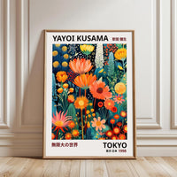 Yayoi Kusama Tokyo 1998 Wall Poster – Aesthetic Floral Home Art