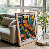 Yayoi Kusama Tokyo 1998 Wall Poster – Aesthetic Floral Home Art