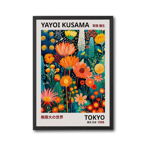Yayoi Kusama Tokyo 1998 Wall Poster – Aesthetic Floral Home Art