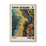 Yayoi Kusama Tokyo Abstract Wall Art – Colorful Dotted Shoreline