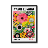 Yayoi Kusama Tokyo Floral Non-Figurative Pop Art Print, Sleek Wall Poster