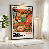 Yayoi Kusama Tokyo Maximalist Wall Art – Polka-Dot Floral Print