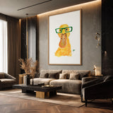 Yellow Duck Kids Wall Art – Watercolor Animal Print for Nursery