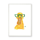Yellow Duck Kids Wall Art – Watercolor Animal Print for Nursery