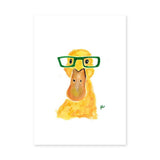 Yellow Duck Kids Wall Art – Watercolor Animal Print for Nursery
